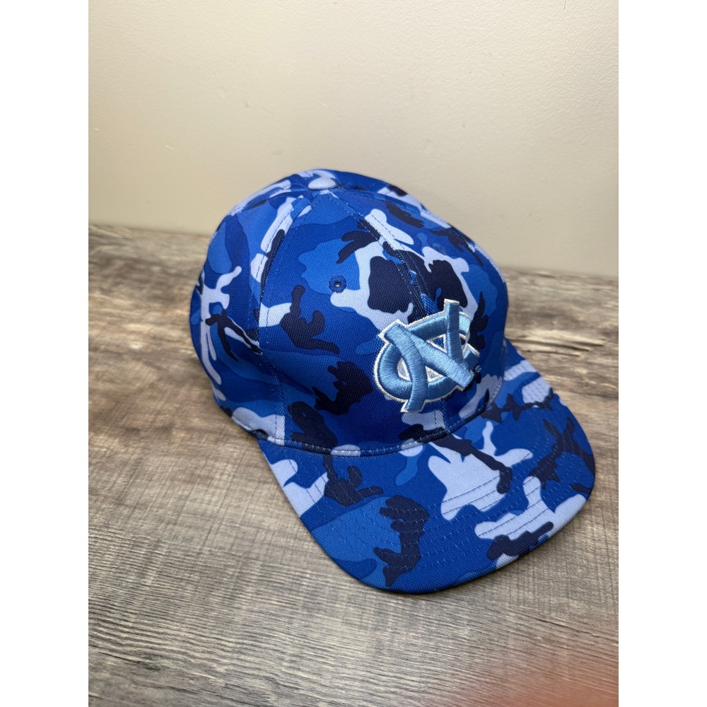 Top of the World North Carolina Tar Heels Blue Camo Hat L/XL UNC Baseball Cap